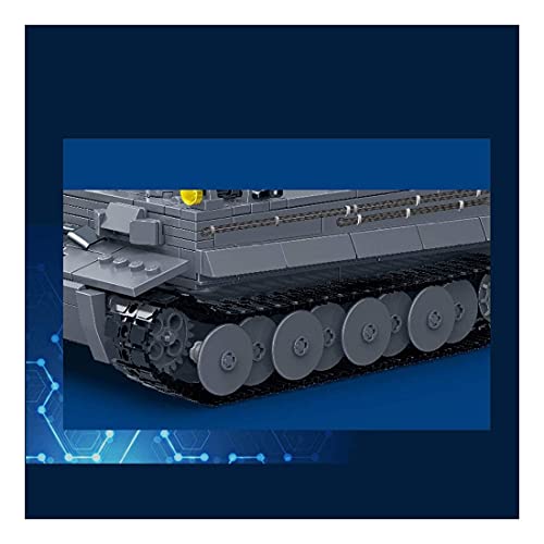 RSWLY Technics Panzer Modellbausätze, 1010 Teile German Tiger Heavy Panzer WW2 Military Panzer Bauset für Kinder und… – Bild 8