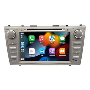 SWTNVIN Camry Radio Stereo for 2007 2008 2009 2010 2011,Android 13 Double Din 8 Inch UHD1280 * 720P Screen Built-in Carplay&Android Auto 4G LTE DVD Player DSP BT5.0 WiFi GPS SWC 8-core 4+64GB