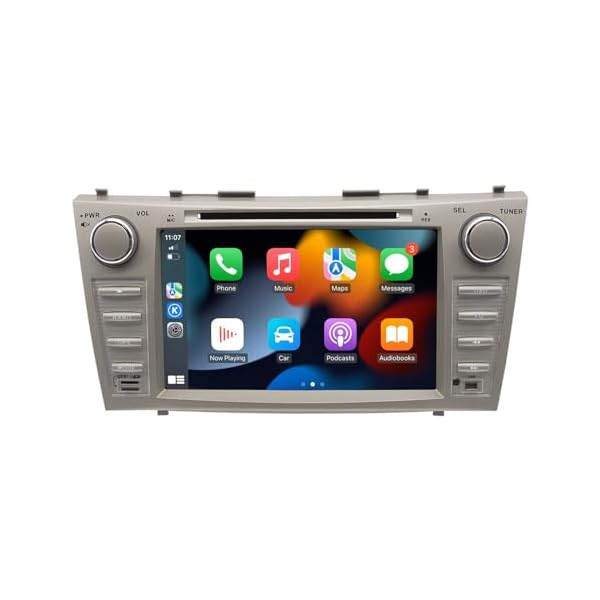 SWTNVIN Camry Radio Stereo for 2007 2008 2009 2010 2011,Android 13 Double Din 8 Inch UHD1280 * 720P Screen Built-in Carplay&Android Auto 4G LTE DVD Player DSP BT5.0 WiFi GPS SWC 8-core 4+64GB