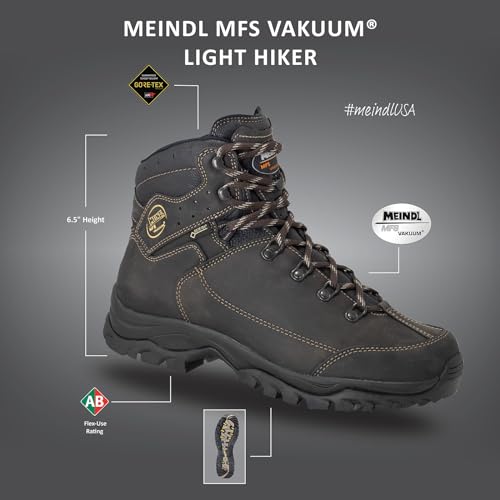 Meindl Men's MFS-Vakuum Light Hiker | Gore-Tex Waterproof Hiking Boots | Backpacking Boots | Integrated Memory-Foam-System |All Leather | Made in Italy2