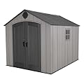 Lifetime Outdoor Storage Shed, 8 x 10 Foot, Gray