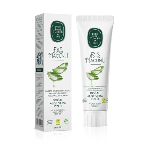 EYÜP SABRİ TUNCER Pasta de dientes natural con extracto de aloe vera (90 ml)