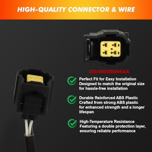 Sensor de oxígeno O2 compatible Chrysler Dodge Jeep Ram 4 unidades miniatura 4