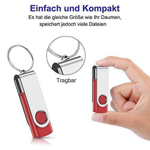 16GB USB Stick ,JEVDES 10 Stück Speicherstick USB 2.0 Flash Laufwerk 10er Pack DatenSpeicherung Pen Drive Thumb Drive… – Bild 6