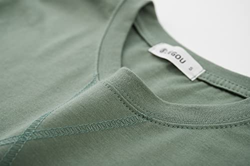 Image of KLIEGOU Men's 100% Cotton Longline T-Shirt, Pre-Shrunk Soft