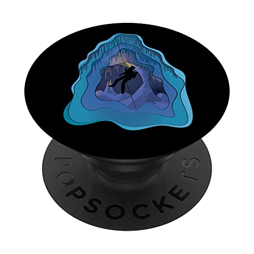 Cave Explorer Funny Caving - Espeleología espeleológica espeleológica PopSockets PopGrip Intercambiable