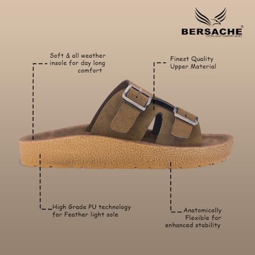 Image of BERSACHE Extra Soft Classic Casual CHAPPAL with Regular wear with Ultra Soft Slipper for Men's