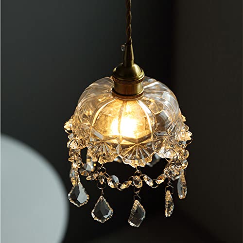 Lampes suspendues rétro postmodernes lustre verre laiton E27 - 7