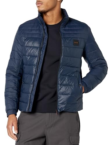 BOSS Men's Lightweight Nylon Insulated Puffer Jacket