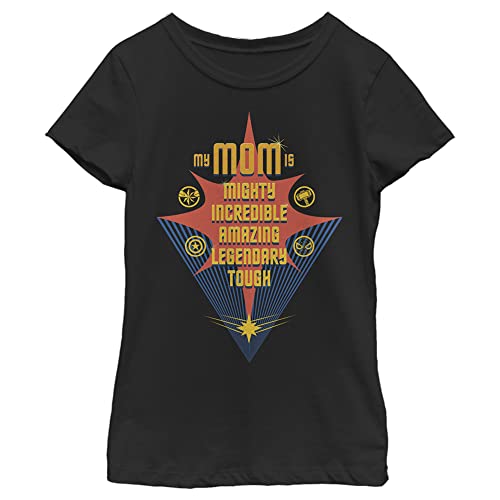 T-shirt Marvel Girl noir taille S motif imprimé maman super-héroïne