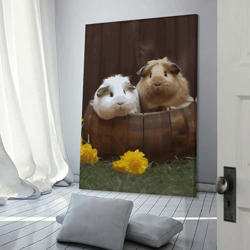 Art mural moderne cochon d'inde pour décoration murale de chaque pièce - 3