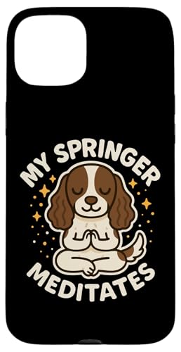 My Springer Spaniel Dog �ґz �ʔ��� ���킢�� �X�}�z�P�[�X iPhone 15 Plus �p