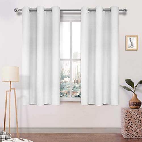 Image of DWCN Room Darkening Curtains for Bedroom W38 x L45 Inch Dark Oyster White