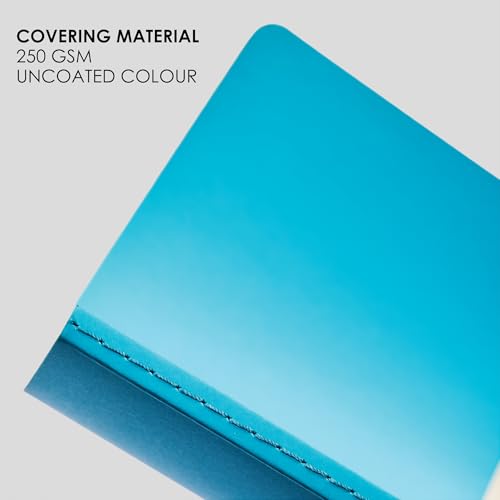 Image of myPAPERCLIP NeoBasic A5 Unruled Notebook | 192 Pages, 80 GSM, 250 GSM Soft Cover, A5 (5.83 x 8.27 in) | Light Blue