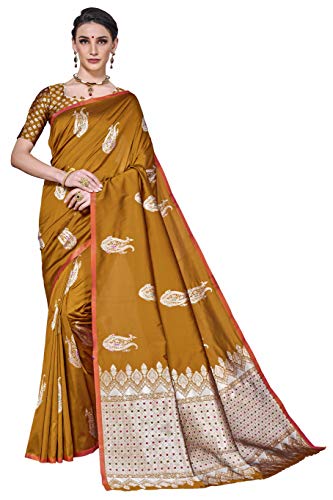 Image of Glory Sarees Women's Banarasi Silk Saree with Blouse Piece (GS Kara143 Parent)