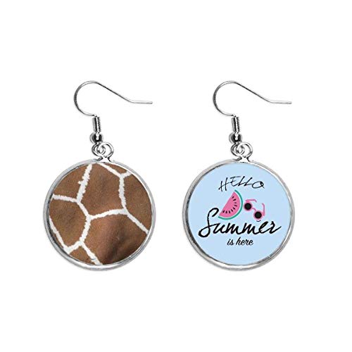 Pendientes de sandía Jirafa Feather para lucir un look de verano abstracto