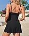 Charmo Maternity Swimsuit One Piece for Women Pregnancy Bathing Suit Scalloped Maternity Swimwear with Bottom 2026 Black