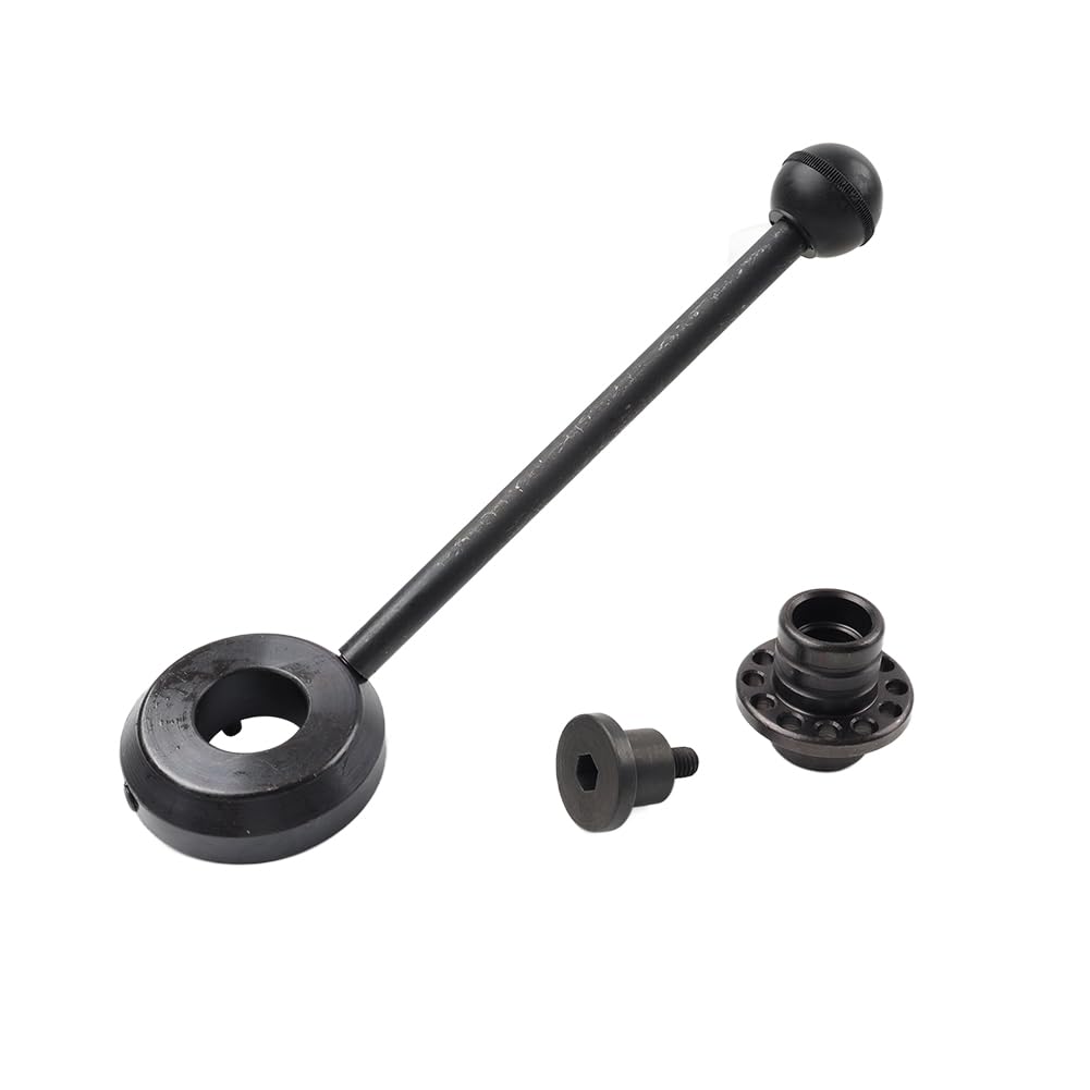 Bacar Milling Machine Quill Handle 26mm for Bridgeport | 3Pcs with 12-Hole Indexing Hub, Handle Retaining Screw, for Turret Milling Machines