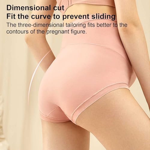 Image of Fashiol Women's High Waist Cotton Stretch Briefs | Full Coverage Maternity Panties | Ideal for Pregnancy & C-Section Recovery | Comfort Combo Pack | Pack of 2