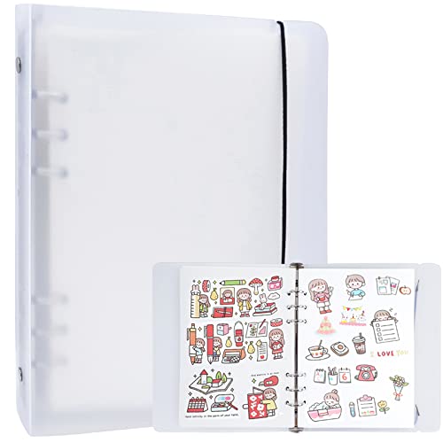 Album Géant à Autocollants Réutilisables – 40 Pages Blanches – Coffret Avec Outils – Idéal Enfants & Adultes – Noir 28x22 Cm