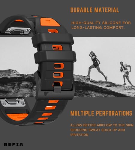 Correa para reloj 22mm compatible Garmin fenix 8, 7, 6 y Forerunner miniatura 6
