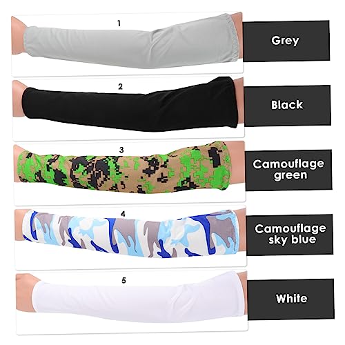 INOOMP 10 Pares Manga De Proteção Solar Manga De Braço De Basquete Mangas De Braço Para Homens Capa
