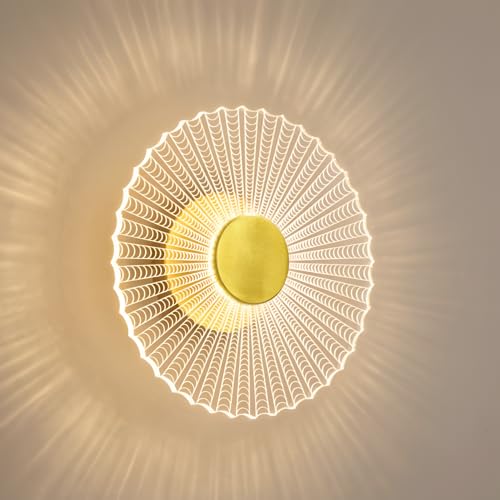 Image of Spider Glow Modern LED Wall Light, 3 in 1 Light Modes, Warm White, Neutral White, Cool White, Decorative Spiral Wall Light for Living Room, Bedroom, Staircase, Hotel, Indoor Wall Lighting