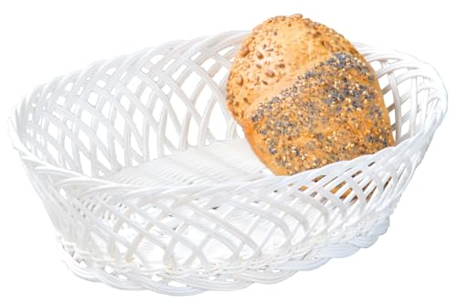 KESPER 19880 Corbeille à Pain Bois/Plastique Blanc 31 x 23,5 x 8,5 cm