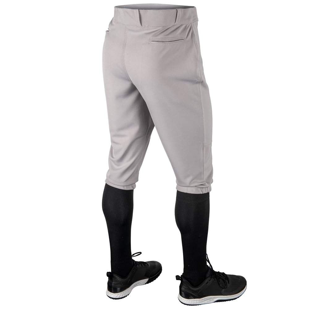 League Outfitters Men's MVP Knicker Style Baseball Pants - Grey - L