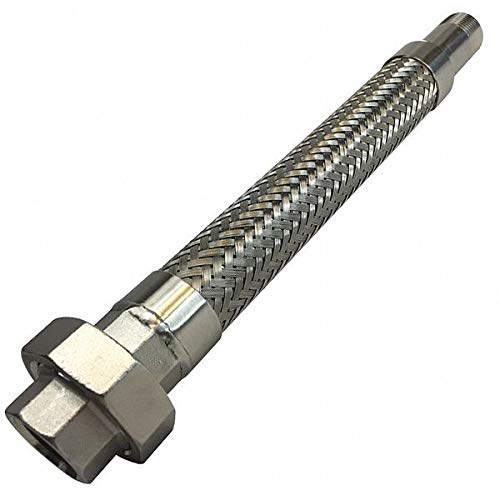 Flexible Metal Hose Assembly, 1 in, 316 Stainless Steel, 24 in,210414073