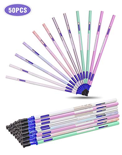 BBLIKE Boligrafos Borrables, Plumas de fricción 20 recambios de bolígrafo, más pinceles de tinta más bolígrafos de tinta de gel Punta de 0,5 mm (Recarga de 50 piezas)