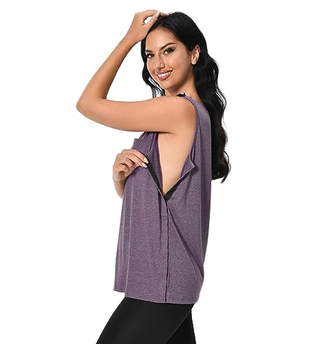 Post Surgery Shirts Shoulder Arm Broken Breast Recovery Tank Tops Clothing Snap Open Sleeveless Shirt Unisex Size3