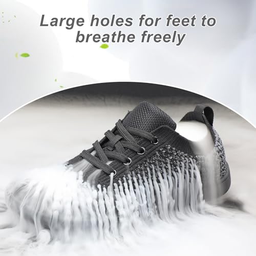 Women's Walking Shoes Wide Toe Box Diabetic Barefoot Shoes with Breathable Zero Drop Sole for Edema, Back Pain Relief2