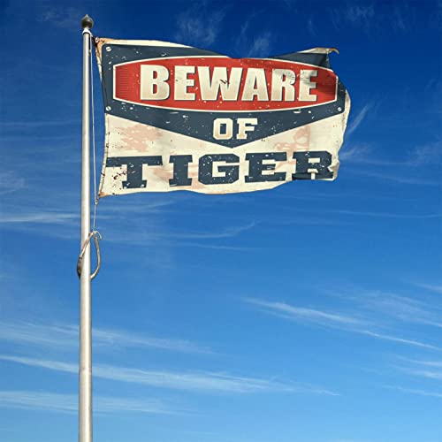 Drapeau tigre grand format pour personnaliser votre espace extérieur - 4