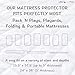 Pack N Play Mattress Protector Pad - Waterproof & Noiseless, Ultra-Soft Breathable Mattress Cover for Pack and Plays, Playards and Mini Cribs, Highly Absorbent Fitted and Dryer Safe (2 Pack)