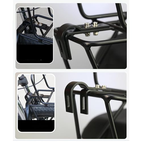 Fahrrad Frontträger - Fahrradkorb Vorne Aus Aluminiumlegierung | Frontträger Lastfahrradträger | Vorne Federgabel Gepäckträger Für Fahrrad Vorne | for Mountainbikes, Rennräder, Falträder