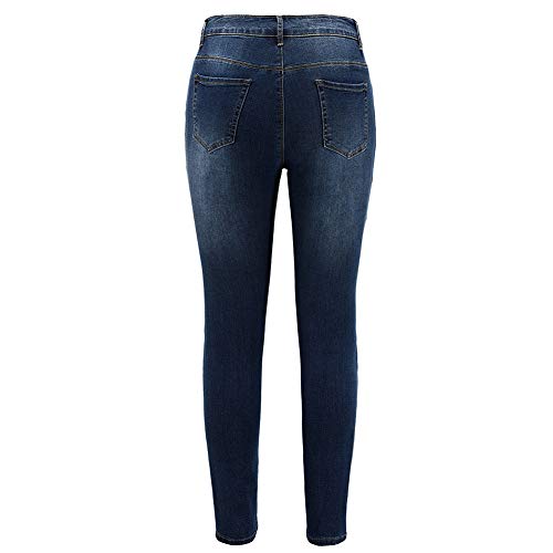 THUNDER STAR Womens Stretch Skinny Jeans Mid Rise Slim Denim Jeggings2
