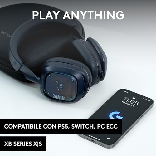 Logitech G Astro A30 LIGHTSPEED Cuffie Gaming Wireless, Bluetooth, Dolby Atmos, Braccio Rimovibile, Batteria da 27 ore, USBC, per PS5, PS4, Xbox, Nintendo Switch, PC, Android - Blu - Cuffia gaming - Immagine 1