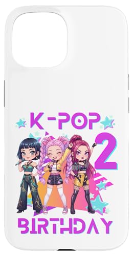 Funny Chibi Kpop Girl It's My 2nd Birthday �X�}�z�P�[�X iPhone 15 �p
