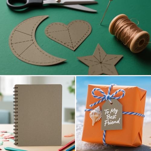 VELLUSTRA 20 Blatt Graupappe DIN A4 21 x 29,7 cm 615g 1 mm Buchbinderpappe A4 Graukarton für Buchbinden Bastelarbeiten Modellbau Adventskalender Verpackungen Karten Bastelkarton Recycelte Pappe