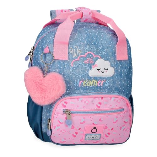 Mochila azul Enso Dreamer escolar pequeña de poliéster resistente 6,44L