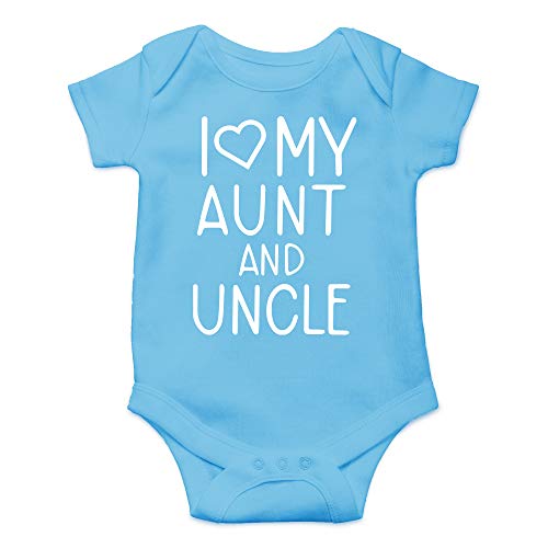 CBTwear I Love My Aunt and Uncle Baby Bodysuit - Cute Unisex Newborn Clothing Funny Infant Unisex Outfit (Newborn, Light Blue) CBTwear I Love My Aunt and Uncle Baby Bodysuit - Cute Unisex Newborn Clothing Funny Infant Unisex Outfit (Newborn, Light Blue)