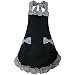 Rbenxia Women's Apron with Pockets Adjustable Bib Apron with Pockets Extra Long Ties Women Kitchen Apron for Cooking, Crafting, Gardening, Kitchen Women's Cake Apron With Pocket Black
