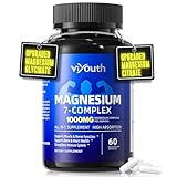 Magnesium 7 Complex Supplement Advanced with 7 Forms of Magnesium (Glycinate, Malate, Chelate, Aspartate, Orotate, Taurine, Citrate), Zinc, Vitamin D3 & Vitamin B6 for Sleep & Muscle, 60 Capsules