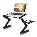 Portable Laptop Desk-Adjustable Laptop Stand Ergonomic Bed Tray Two Cooling Fans and Mouse Pad Suitable for 7"-17" Laptop