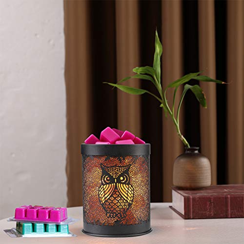 Candle Wax Warmer， Himalayan Salt Lamp, 2-in-1 Scented Wax Melter & Natural Salt Rock Lamp, Tall Ceramic Tart Lamp Warmer - Wax Cube Melter - Air Freshener Odor Eliminator Fragrances Candles Oils - Thumbnail 3