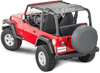 MasterTop Mesh Bimini Top Plus, Black, Fits 92-06 Jeep Wrangler