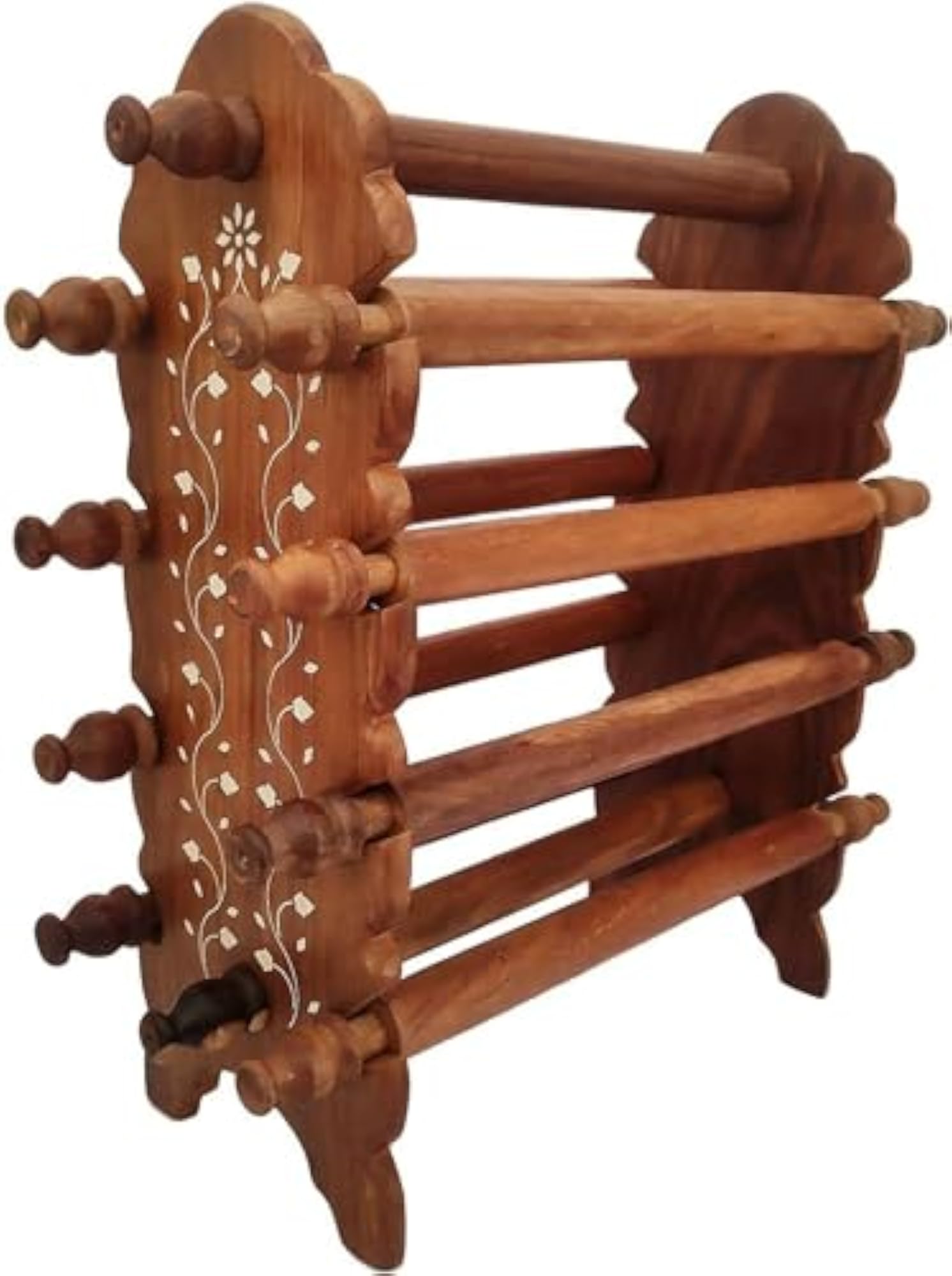 Wooden Sheesham Bangle Stand, Folding Chuddi Stand