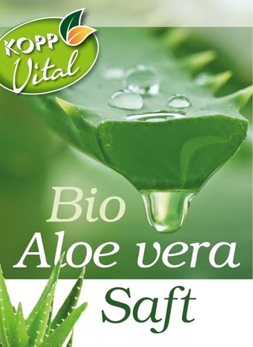 KOPP Vital® Bio-Aloe-Vera-Saft | 1 Liter | 100% Direktsaft | Bio-Qualität | Naturtrüber Frischpflanzensaft | Hohe Aloverose-Gehalt