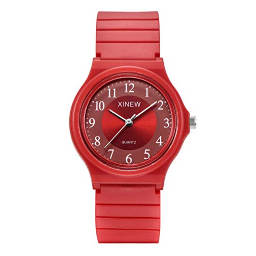 Reloj analógico unisex deportivo para niños, reloj de pulsera de silicona, reloj de pulsera para hombre, D, One Size